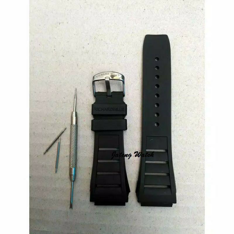 Strap Tali Jam Richard Mille RM011 RM-011 RM036 RM-036 RM 036 HITAM
