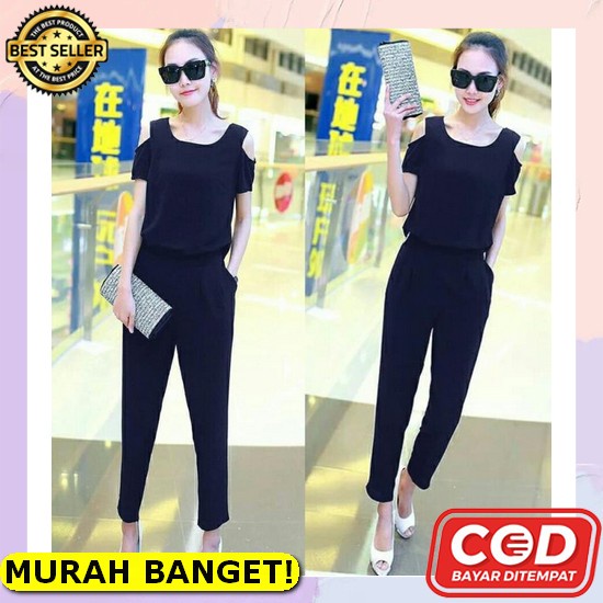 Jumpsuit Wanita Panjang Hijab Import Overall Polos Korea Katun By Rt103 Jumpsuit Franda Fashion Wa [