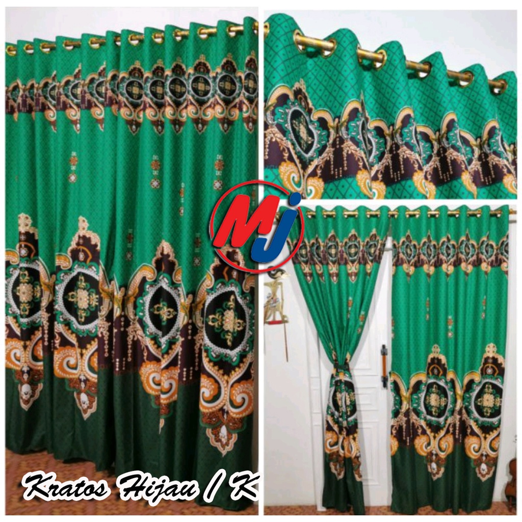 Gorden Smokring Motif Sultan / Gorden Smokring / Gorden Pintu 6 gelombang 12 ring Uk.130 x 220