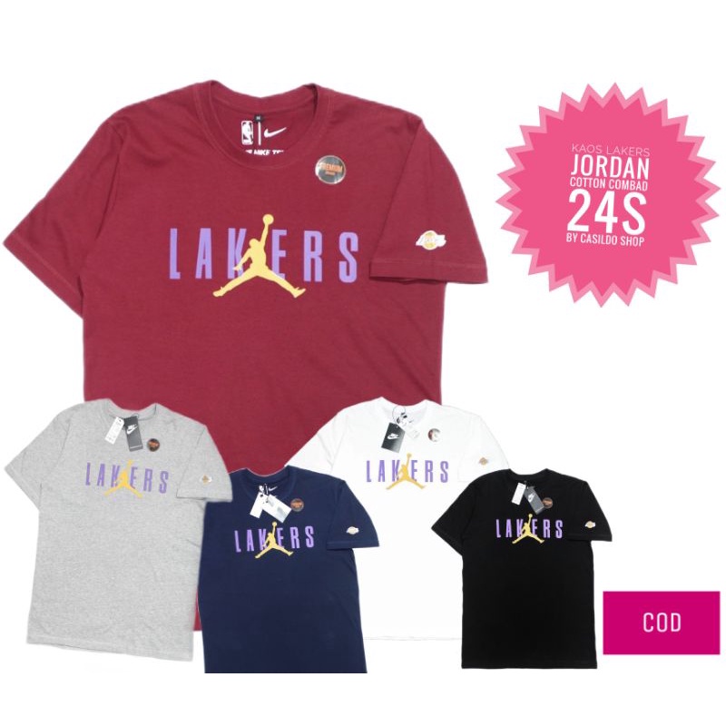 KAOS PRIA PREMIUM/LAKERS JORDAN/MANTAP