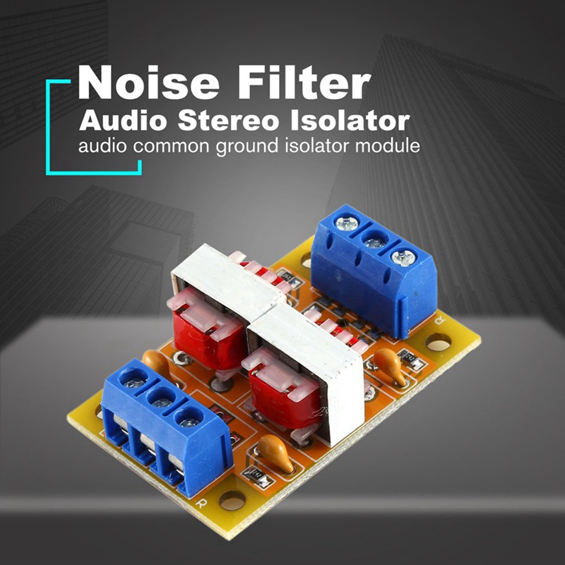 Isolator Audio Stereo Penghilang Suara Gangguan Filter Ground Loop Suppressor Isolasi Suara