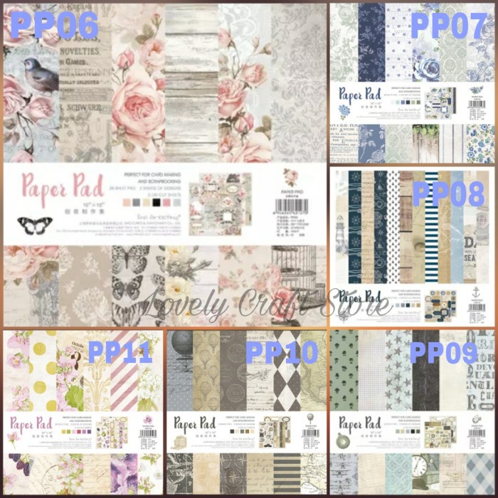 

2525cm (1010") 24+2pcs/set kertas scrapbook fancy paper origami #8 - PP06 Diskon