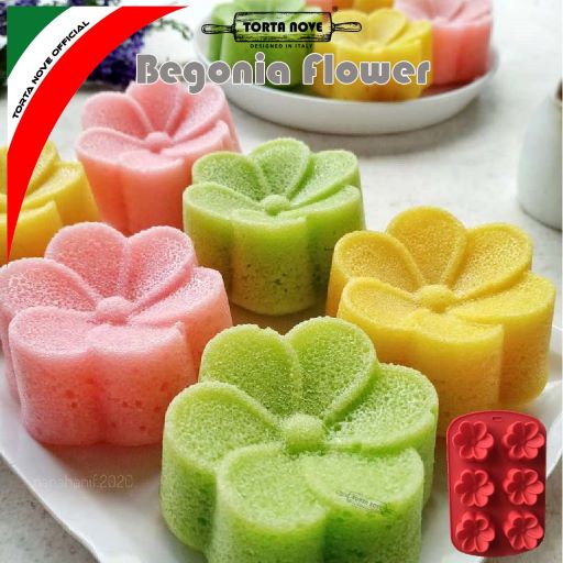 [COD] Cetakan kue mangkok / Cetakan silikon / BEGONIA FLOWER / Cetakan kue lapis kue putu kue santan