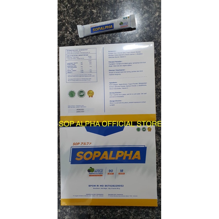 SOP ALPHA Bioboost 1 Box 18 Sachet Zeforce Immune Booster SOPALPHA