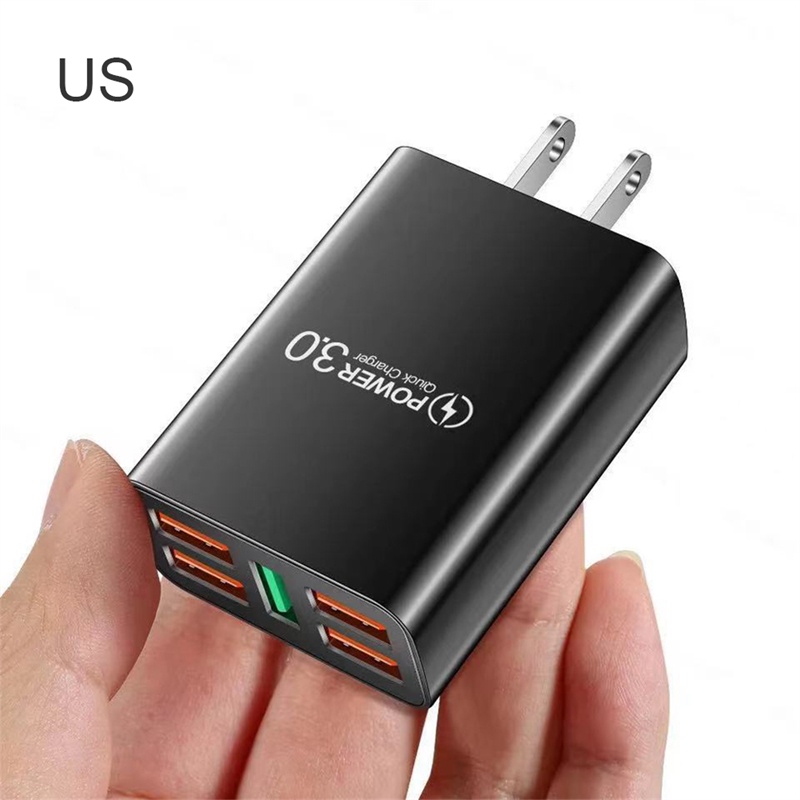 Tk Adapter Charger Dinding 5 Port Usb Qc3.0 5a 48w Fast Charging Untuk Handphone Universal