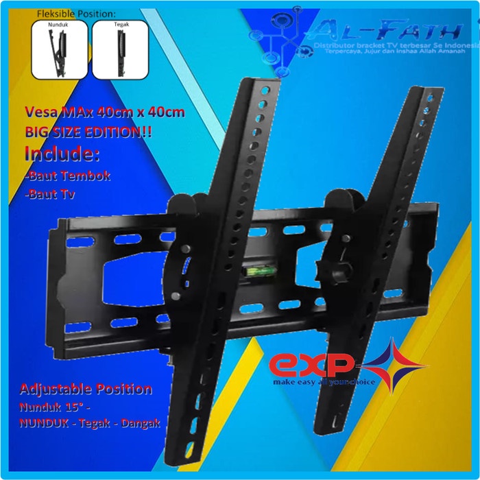 Bracket TV KHUSUS PHILIPS 42&quot; s/d 55&quot; waterpass GARANSI 100% COCOK!