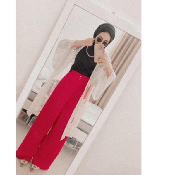 "KLU. 518062" kulot highwaist Fuschia /murah/kulot fuschia /Baca Deskripski say