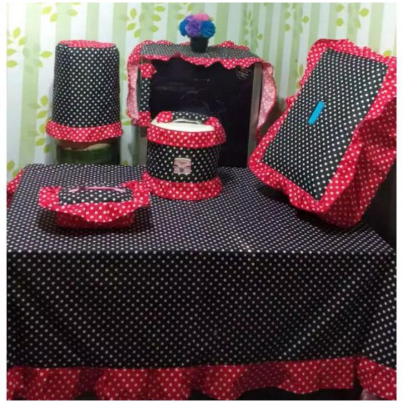 [BAYAR DI TEMPAT] TAPLAK MEJA TUTUP KULKAS HOME SET KITCHEN SET