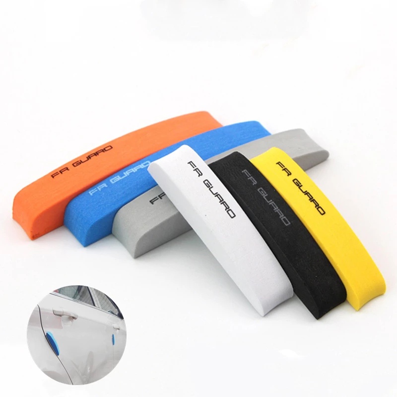 4pcs Stiker strip Karet Pelindung Pinggiran Pintu Mobil Otomatis Anti Gores