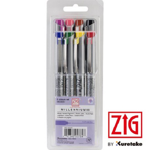 

ZIG MILLENIUM DRAWING PEN Set 8 (MS-005/8V)