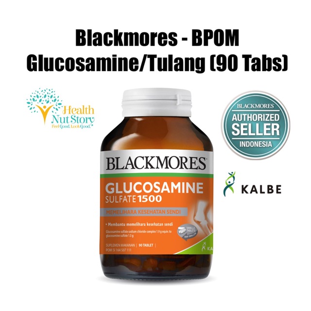 Blackmores Glucosamine Sulfate 1500mg Tulang Sendi (90 Tablet) BPOM Kalbe Ori