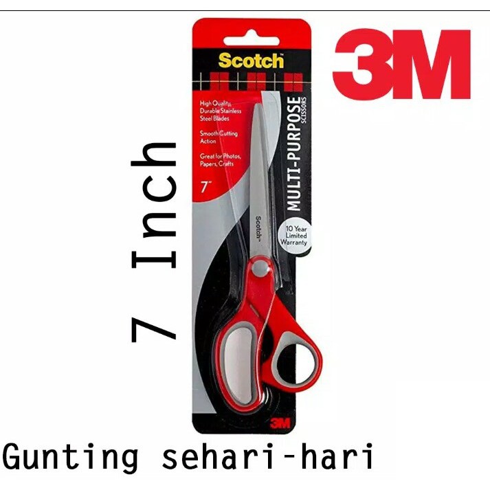

Gunting Sedang Pemotong Kertas Medium Paper Scissors 7 Inch 3M SCOTCH 1427