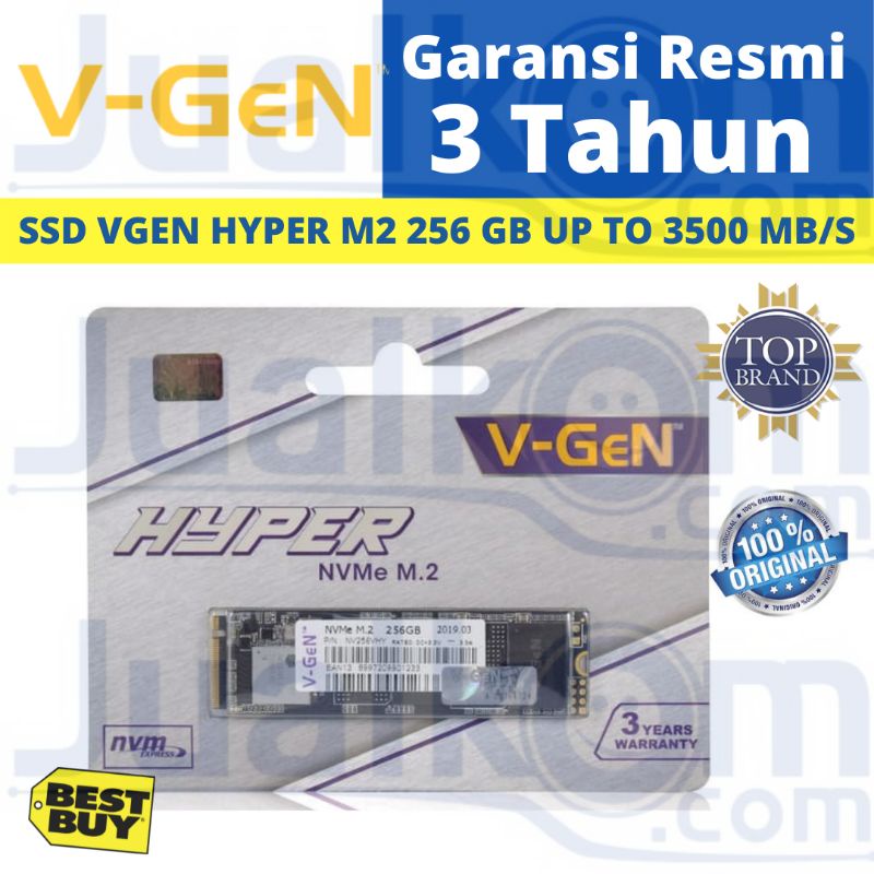 V-Gen SSD Hyper M.2 NVMe Gen3 256GB VGEN M2 256 GB V Gen