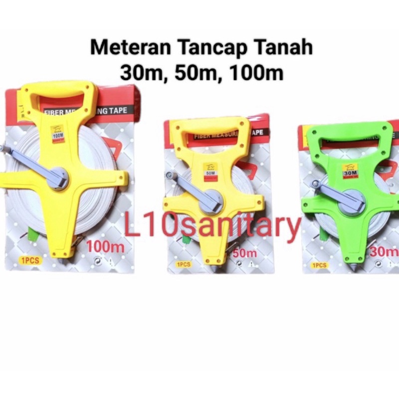 Meteran Tancap 30M / Meteran Tanah / Meteran Rol / Meteran Panjang Murah 30 Meter