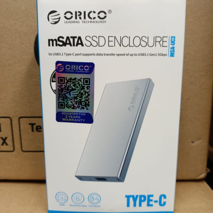 Orico MSA-UC3 Aluminum mSATA to USB 3.0 SSD Enclosure Adapter Case