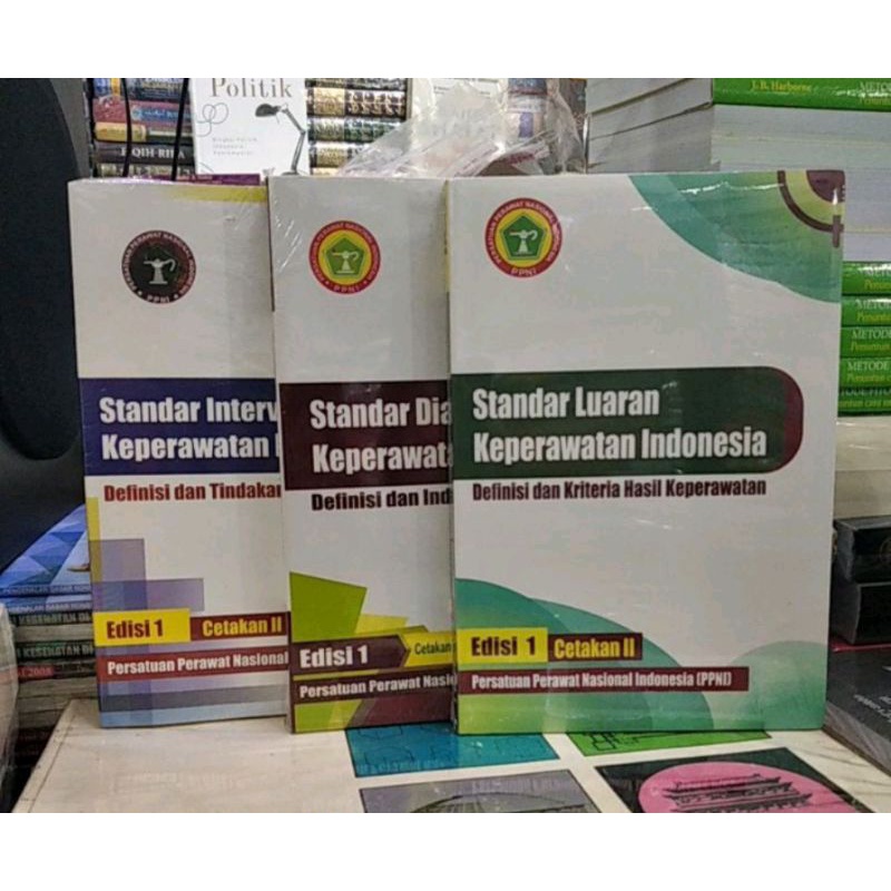 PAKET HEMAT 3 BUKU KEPERAWATAN SDKI-SLKI-SIKI EDISI 1 CETAKAN 1-2-3 (PERSATUAN PERAWAT NASIONAL INDO