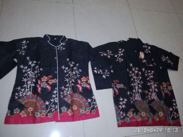 Couple Batik Kipas Seragam Atasan Kantor