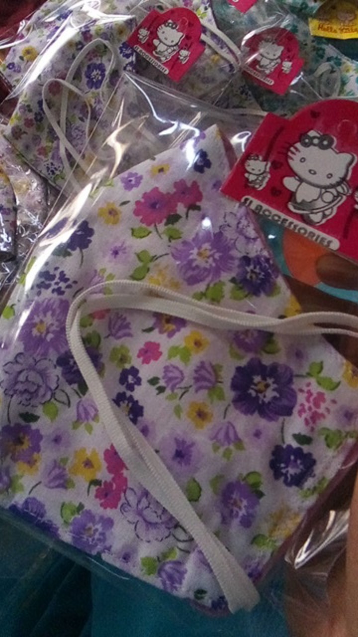 Masker Motif 2 Lapis Baham Katun Tebal