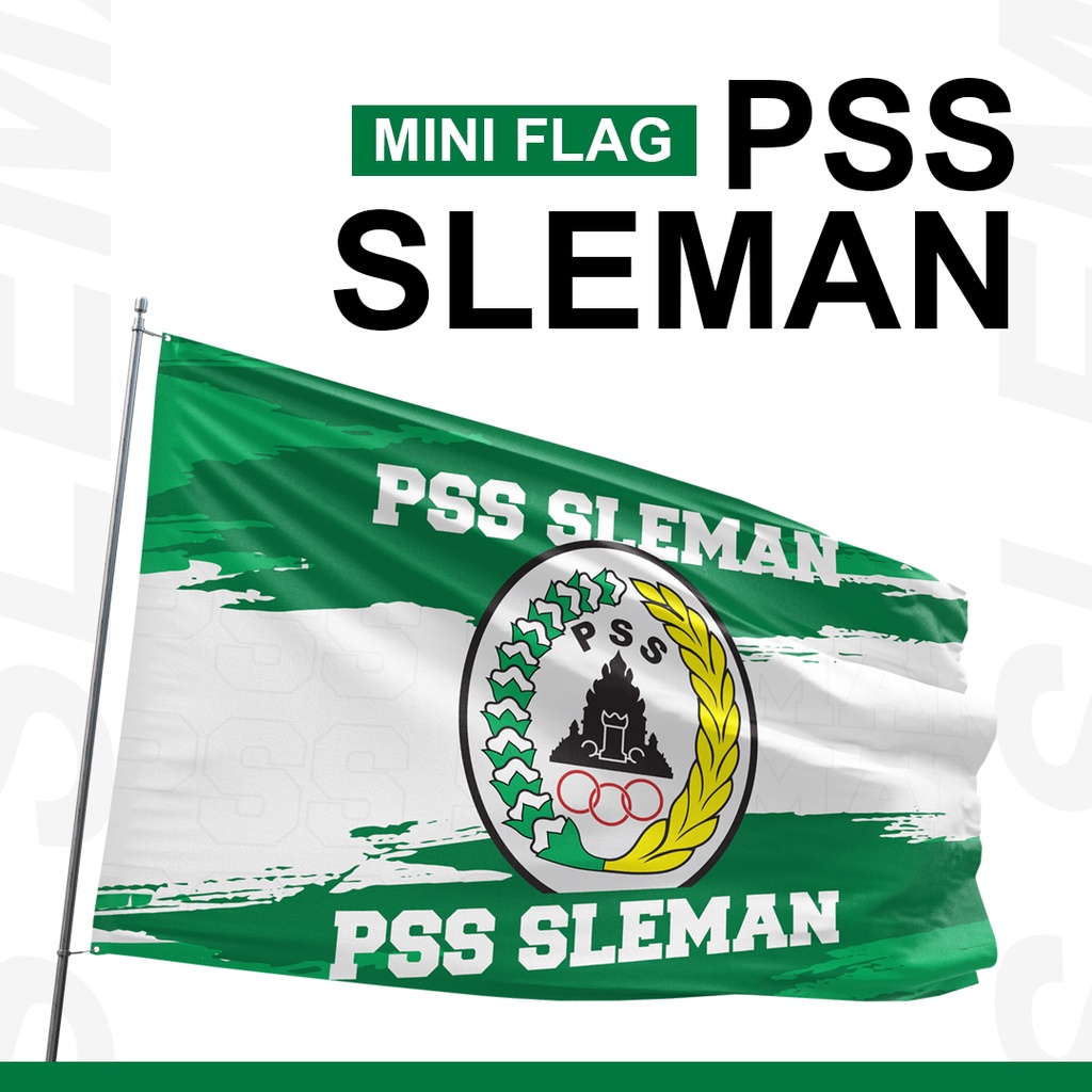 MINI FLAG BENDERA PSS SLEMAN SIZE 150 X 110 CM MURAH