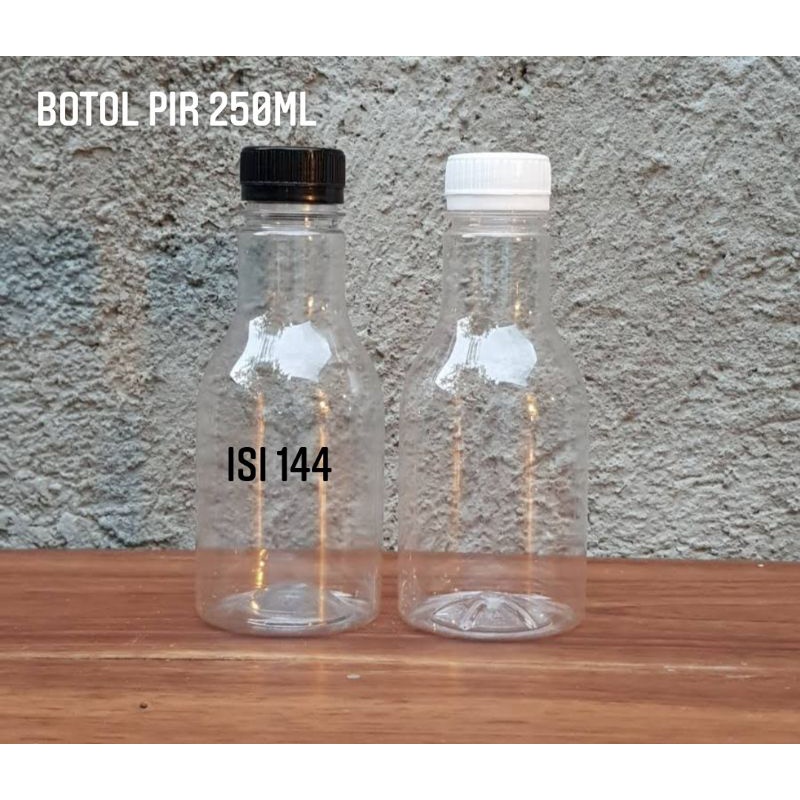 Botol Plastik Pir isi 144 Pear Pier 250ml kemasan bottle minuman cantik lucu murah 250 ml