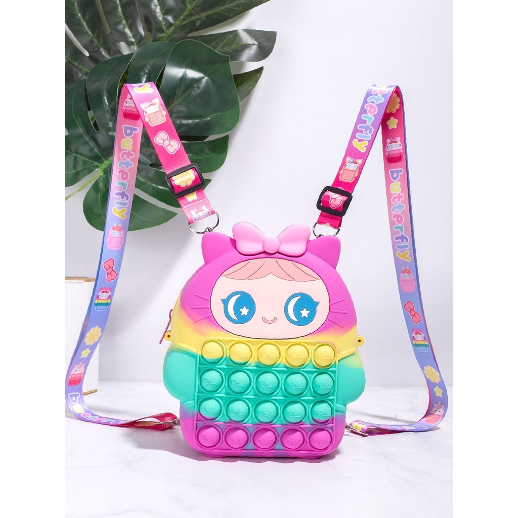 TAS ANAK POP IT JELLY / TAS POP IT ANAK SELEMPANG UNICORN / TAS POP IT ANAK TERMURAH - P-040