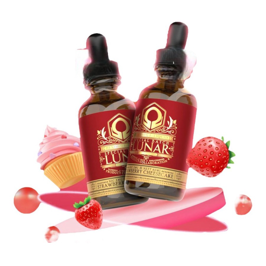 HEXOHM LUNAR STRAWBERRY CHEESECAKE 60ML BY EMKAY X VAPEZOO X JVAPE