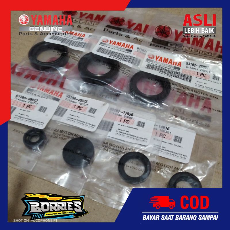 SEAL SET MESIN RX KING 7PCS ORIGINAL YGP RXKING RXK RX-KING SIL KRUK AS GIR GEAR DEPAN SELAH ENGKOL