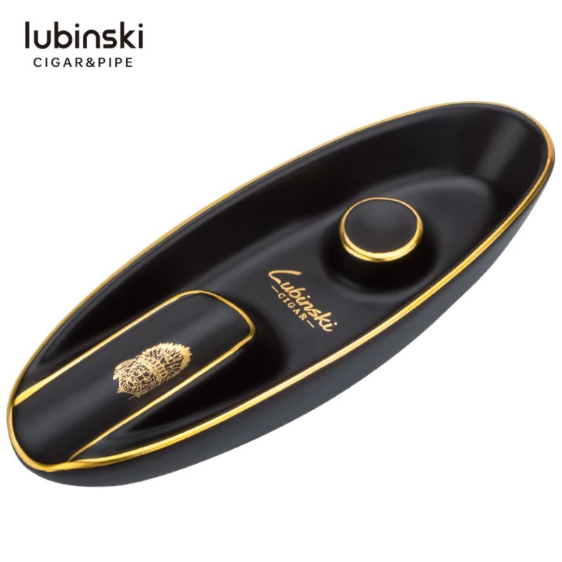 Lubinski Ashtray /Asbak bentuk perahu keramik antik mewah portable (YJA-20009)