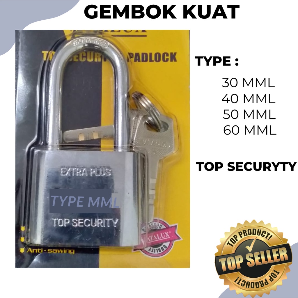 Gembok Anti maling / gembok stainless anti karat / gembok MML