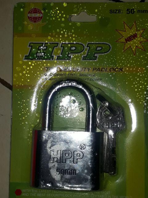 Gembok Putih 50 Mm Leher Pendek Hpp