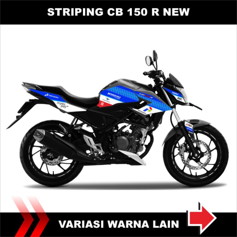 STRIPING STIKER HONDA CB 150R NEW - Sticker List Variasi Cb150r Street fire Motif Mandalika / Decal 