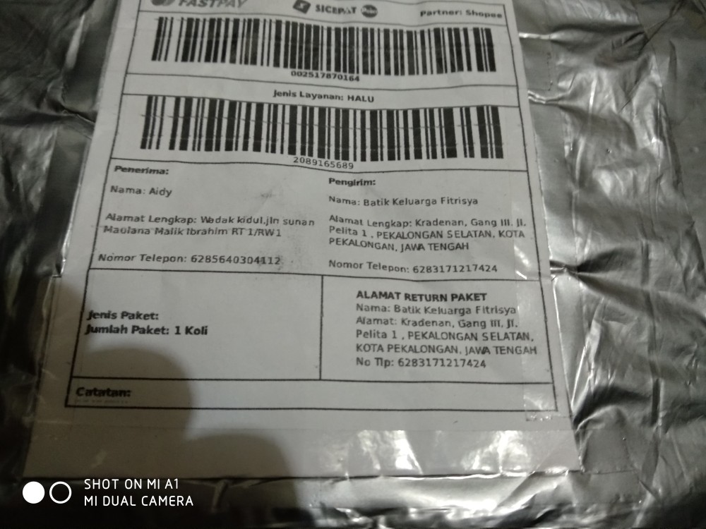 Batik Pria Atasan Lengan Panjang Motif Prada Warna Tradisional Solo Batik Pekalongan Jawa Pria Murah