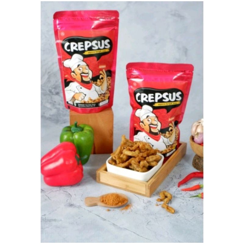 

Crepsus Keripik Usus Aneka Varian Rasa Snack Kekinian