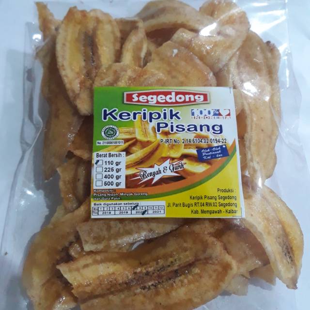 

Kripik Pisang Kepok Pontianak