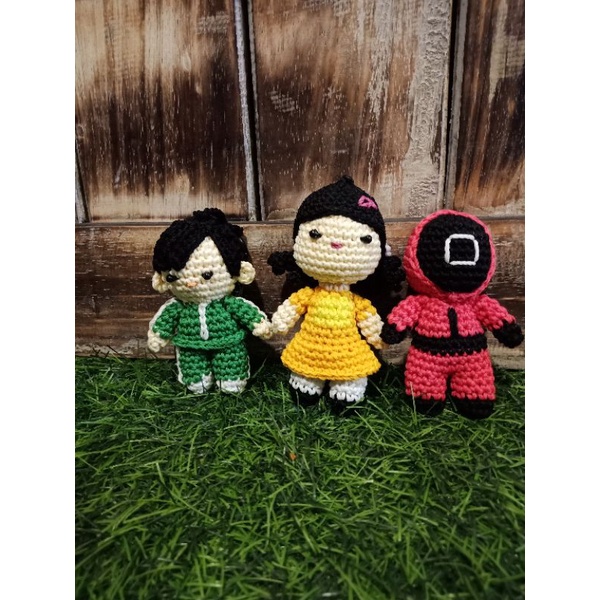 Boneka Rajut Squid Game/Amigurumi Squid Game
