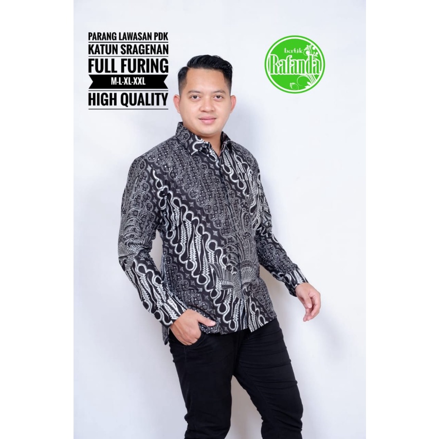 PARANG LAWASAN RAFANDA BATIKSOLOAMANAH KEMEJA BAJU BATIK PRIA SOLO LENGAN PANJANG PENDEK LAPIS FURING ATASAN BATIK PREMIUM MODERN KATUN HALUS KARISMA WARNA PARANG MERAK KLABANG WERNO GUNUNGAN CATUR PRAKASITA MERAH KLANGENAN MERAH PEKSI BINTANG 2 PRASJAYA