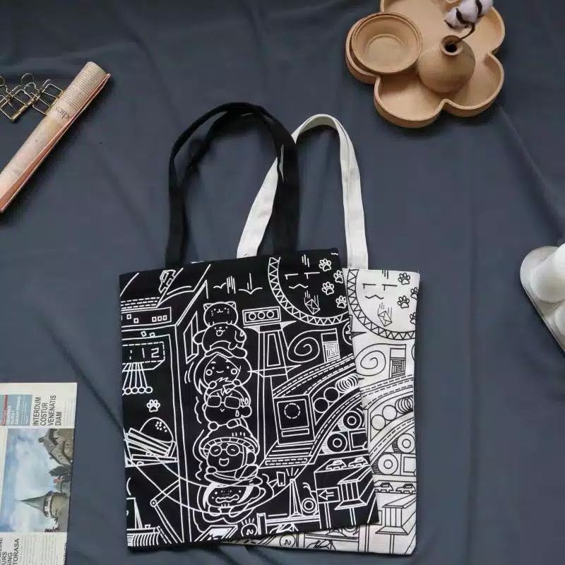 Totebag Kartun | Totebag Polos | Totebag | Totebag Retro | Totebag Vintage | Totebag Aesthetic