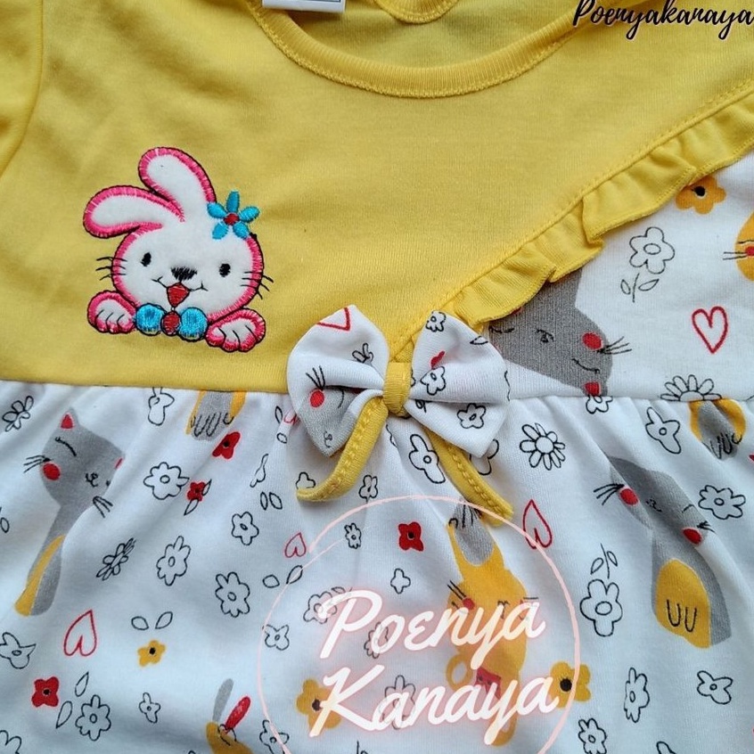 Setelan Rok Pendek Bayi Motif PITA BARU Rifky 3-12 Bulan SDR23