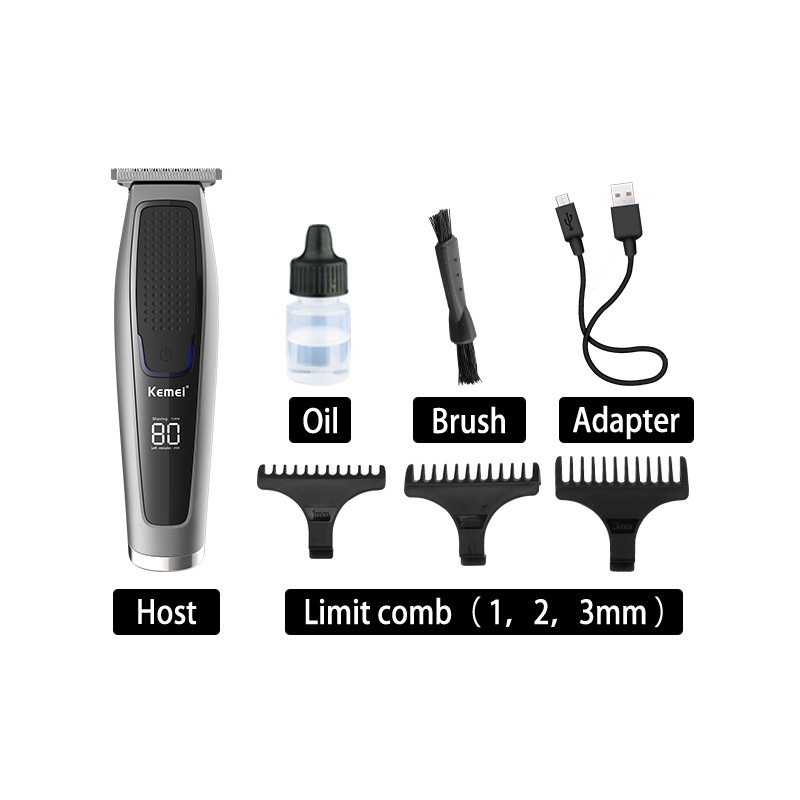 Kemei KM-306S USB Hair Cordless Clipper Men Electric