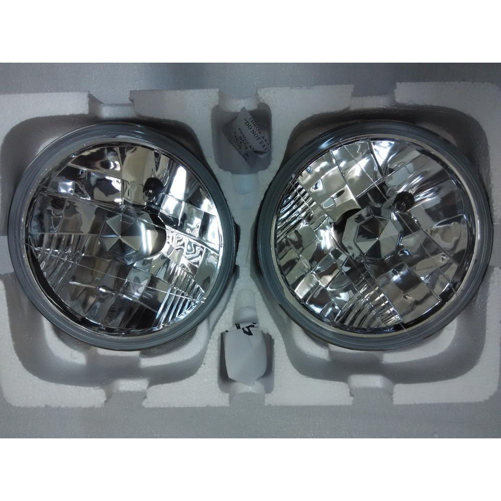 UNIVERSAL HEADLAMP 7INCH BULAT KRISTAL Terlaris