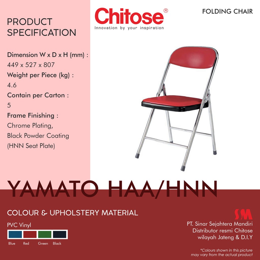 Kursi Chitose lipat yamato HAA/HNN