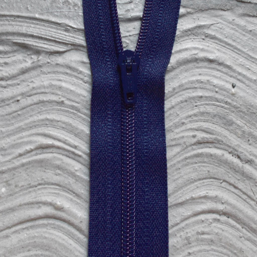 Resleting YKK 40 cm Biru Tua