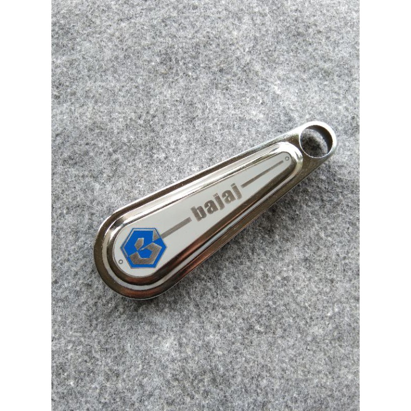 COVER FORK VESPA LOGO BAJAJ DELUXE SUPER WARNA SILVER