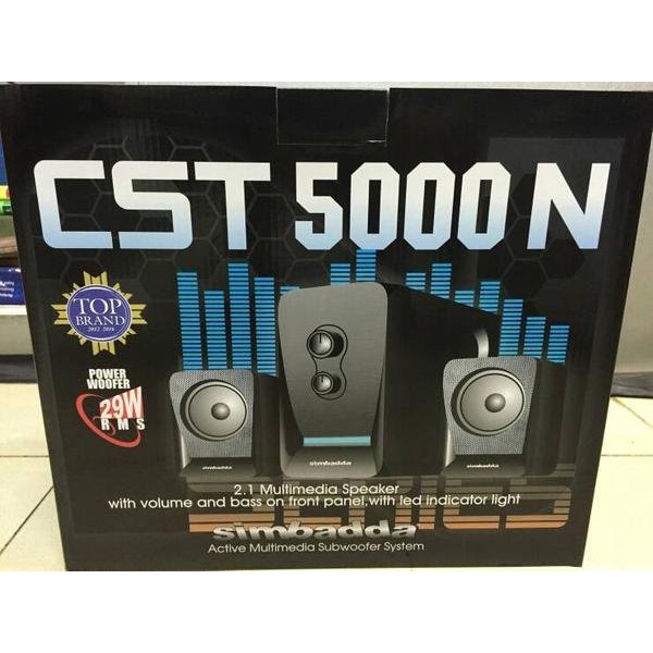 SPEAKER 2.1 MULTIMEDIA SIMBADDA CST 5000N+ PLUS MUSIC PLAYER SUBWOOFER