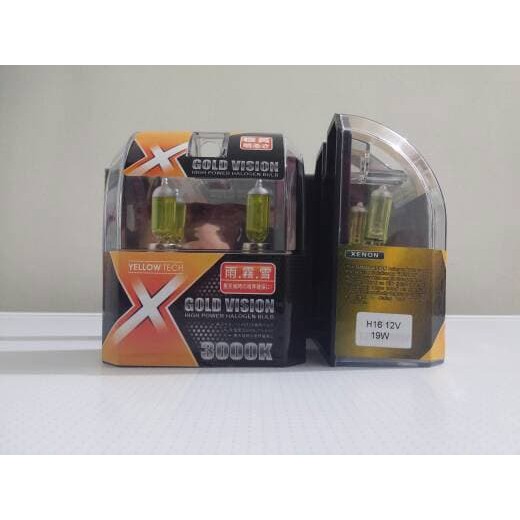 MICHIBA HALOGEN H16 19watt YELLOW 3000K