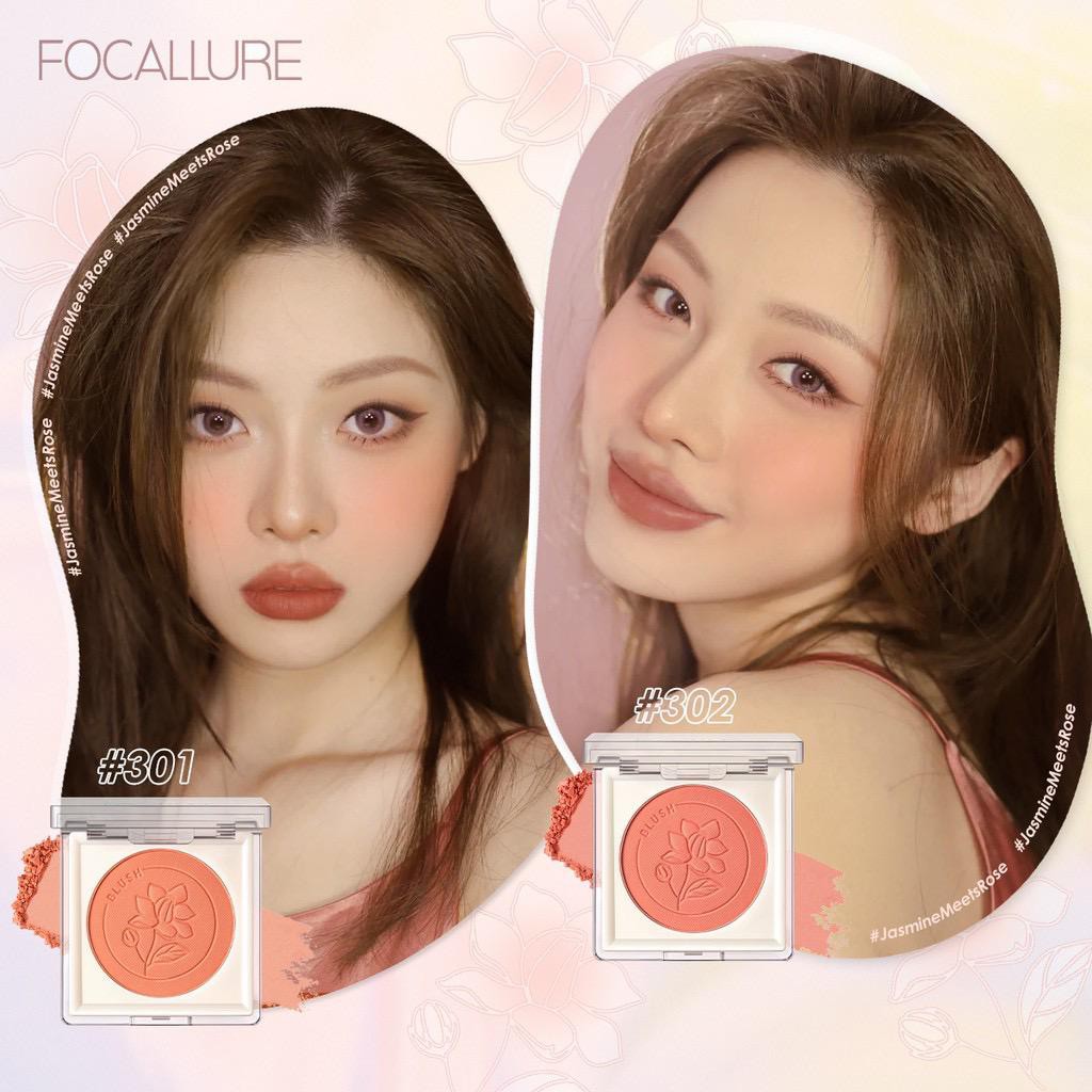 BPOM Focallure #JasmineMeetsRose Blush High Pigmen Bedak FA235 Blush On Blushon Perona Pipi