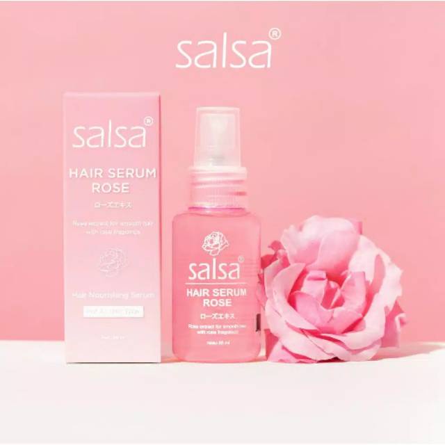 SALSA Hair Serum Rose Spray 80ml Growth Keratin - Serum Rambut | Serum Perawatan Rambut Hair Tonic