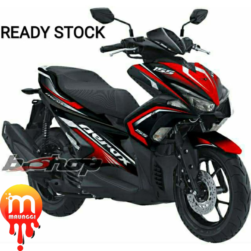 Decal aerox 155 full body Striping aerox full motif grafis elegant Stiker aerox merah Sticker aerox 