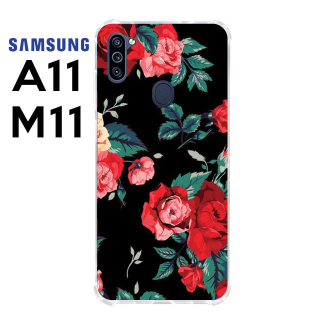 Casing Case Samsung Galaxy A11 dan M11 Softcase Motif Bunga Mawar