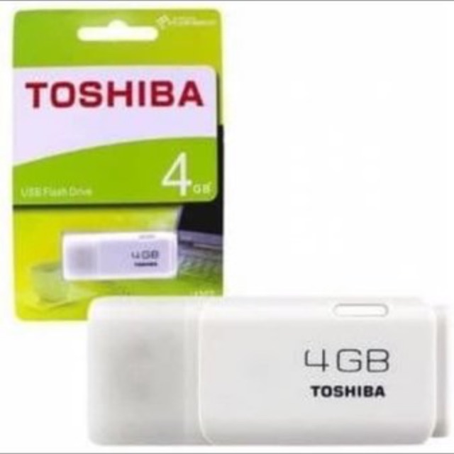 FLASHDISK TOSHIBA 4GB / Flashdisk TOSHIBA 4GB Packing hijau